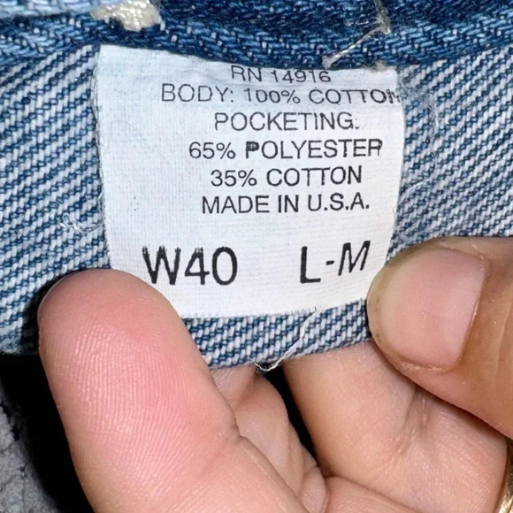 Vintage Pointer Brand Denim Carpenter Bib Overalls Size Men’s Waist 40 Length M - Picture 12 of 15